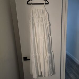 T.J.Maxx Elegant White Maxi Dress